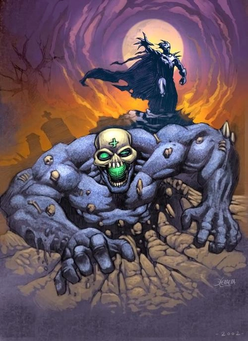Ilustración de la baraja golem